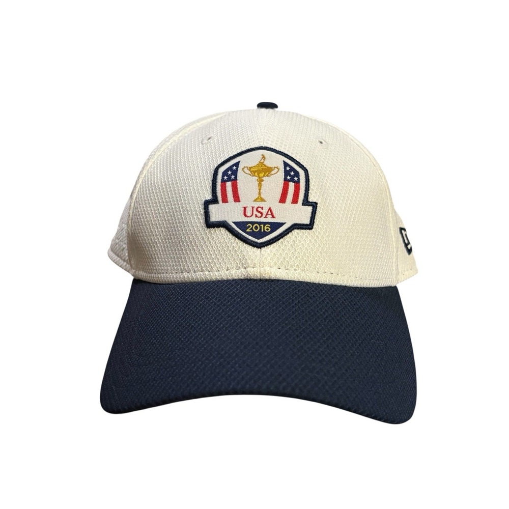 New Era 2016 USA Ryder Cup Strapback Hat White One Size White Blue Casual